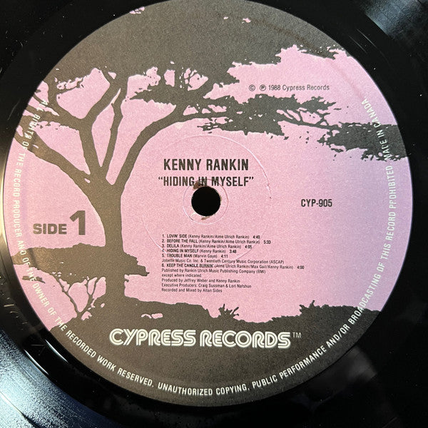 Kenny Rankin : Hiding In Myself (LP)