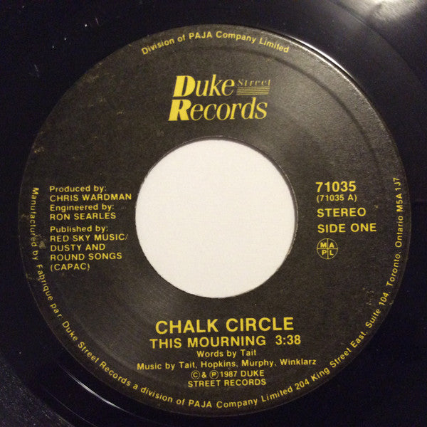 Chalk Circle : This Mourning (7")