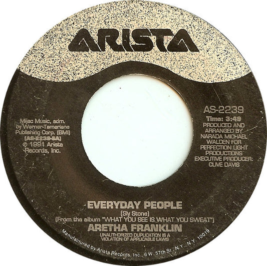 Aretha Franklin : Everyday People (7", Single)