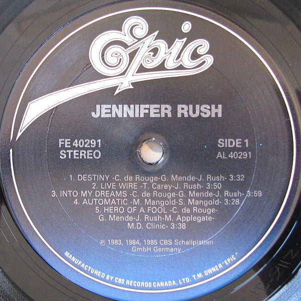 Jennifer Rush : Jennifer Rush (LP, Comp)