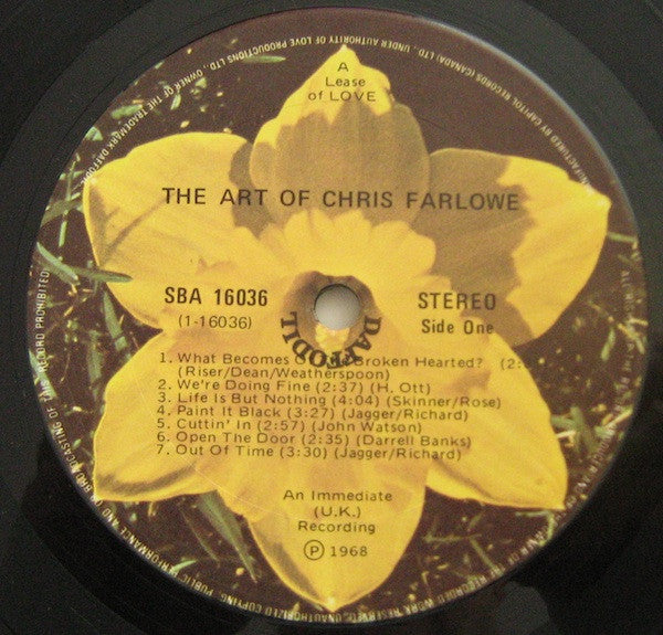 Chris Farlowe : The Art Of Chris Farlowe (LP, Album)