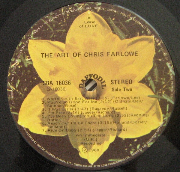 Chris Farlowe : The Art Of Chris Farlowe (LP, Album)
