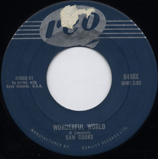 Sam Cooke : Wonderful World (7", Single)