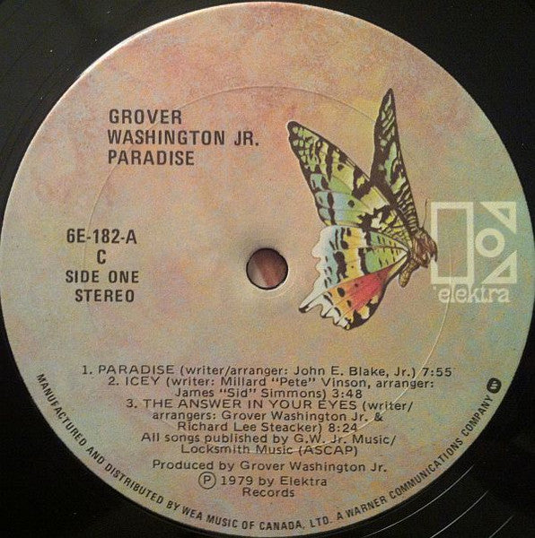 Grover Washington, Jr. : Paradise (LP, Album)