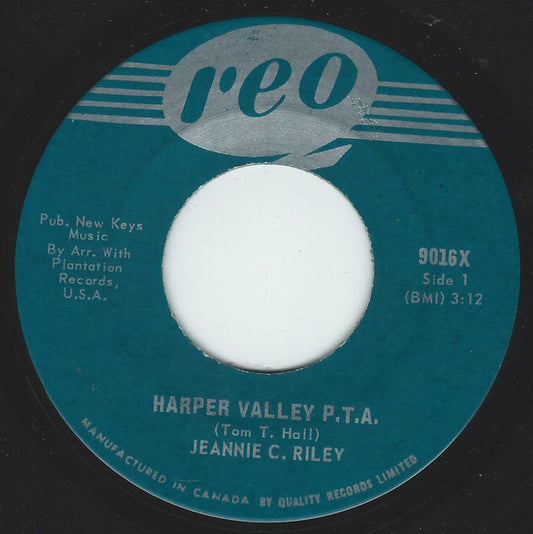 Jeannie C. Riley : Harper Valley P.T.A. (7", Single, Mono)