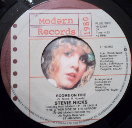 Stevie Nicks : Rooms On Fire (7")