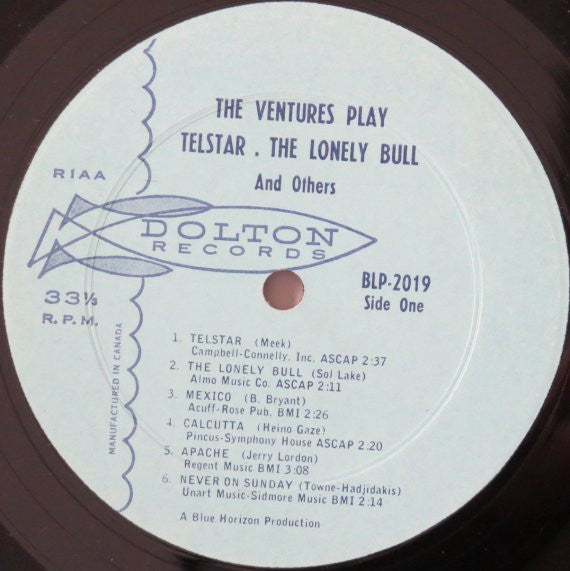 The Ventures : The Ventures Play Telstar, The Lonely Bull (LP, Album, Mono)