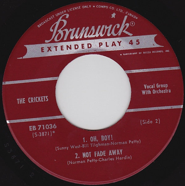 The Crickets (2) : The "Chirping" Crickets (7", EP, Mono)