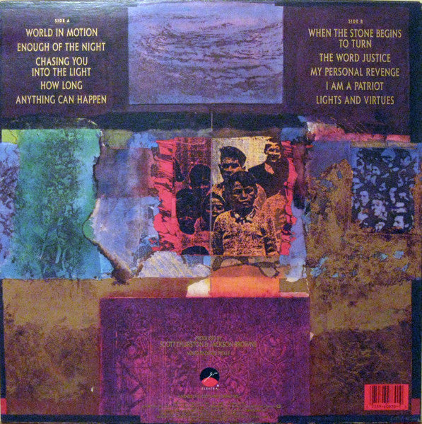 Jackson Browne : World In Motion (LP, Album)