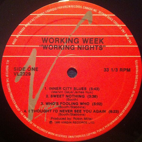 Working Week : Working Nights (LP, Album)