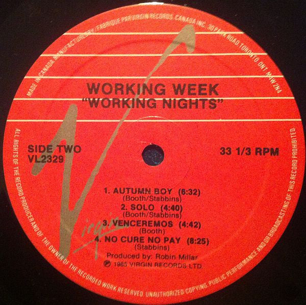 Working Week : Working Nights (LP, Album)
