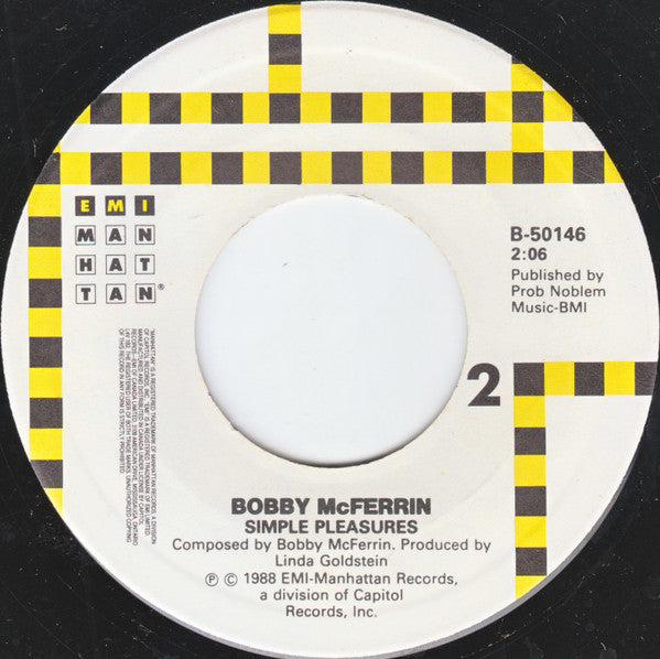 Bobby McFerrin : Don't Worry, Be Happy / Simple Pleasures (7", Single)