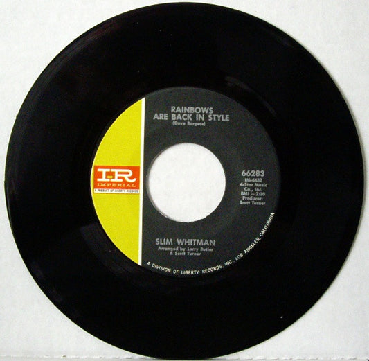 Slim Whitman : Rainbows Are Back In Style (7")