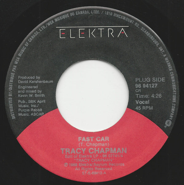 Tracy Chapman : Fast Car (7")