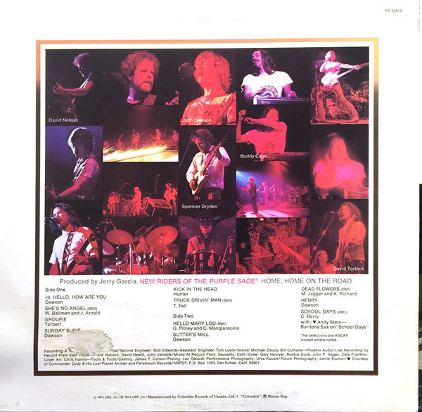 New Riders Of The Purple Sage : Home, Home On The Road (LP, Album)