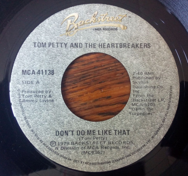 Tom Petty And The Heartbreakers : Don't Do Me Like That (7", Single)
