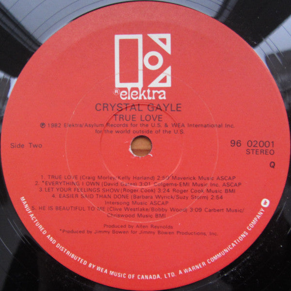 Crystal Gayle : True Love (LP, Album)
