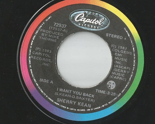 Sherry Kean : I Want You Back (7", Single)