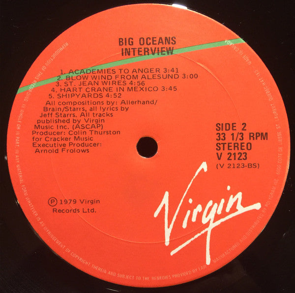 Interview : Big Oceans (LP, Album)