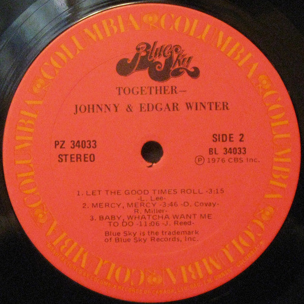 Johnny* And Edgar Winter : Together (LP, Album)