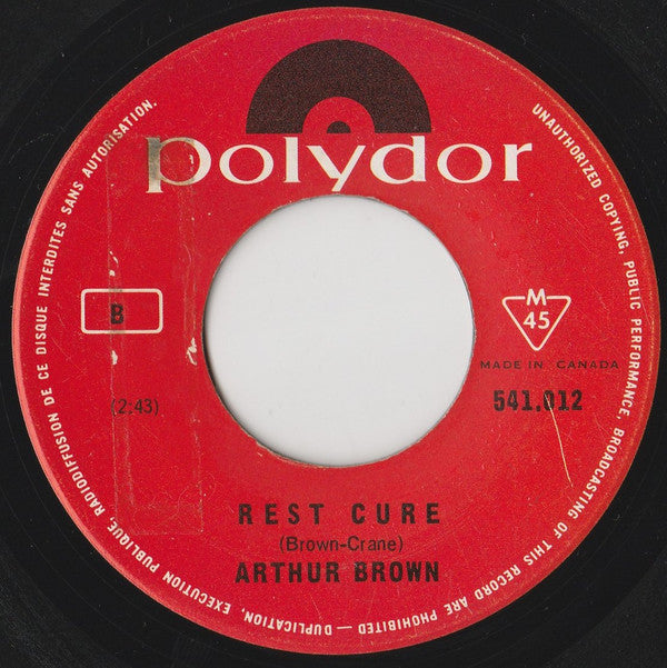 Arthur Brown* : Fire  (7", Single)