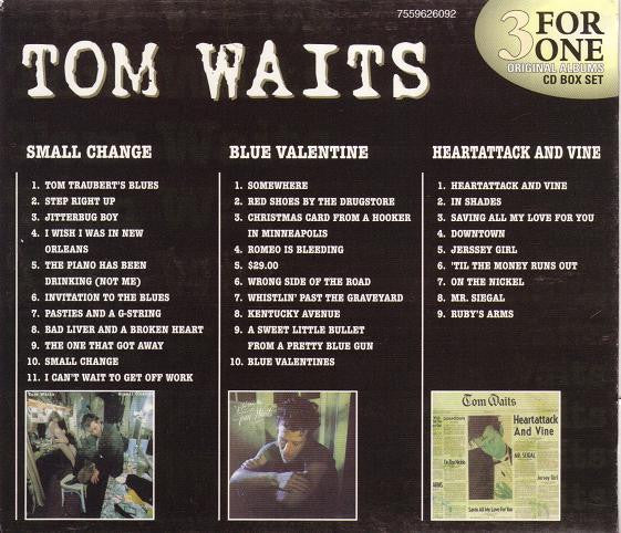 Tom Waits : 3 For One Original Albums (CD, Album + CD, Album + CD, Album + Box, Comp, RP)
