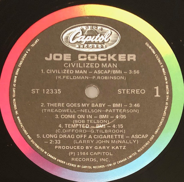 Joe Cocker : Civilized Man (LP, Album)