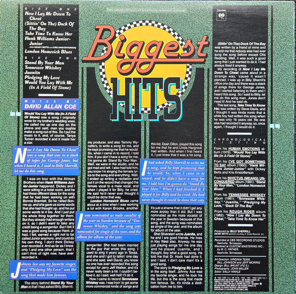 David Allan Coe : Biggest Hits (LP, Comp)