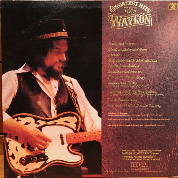 Waylon* : Greatest Hits (LP, Comp, Whi)