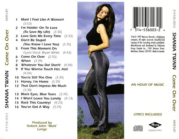 Shania Twain : Come On Over (CD, Album)