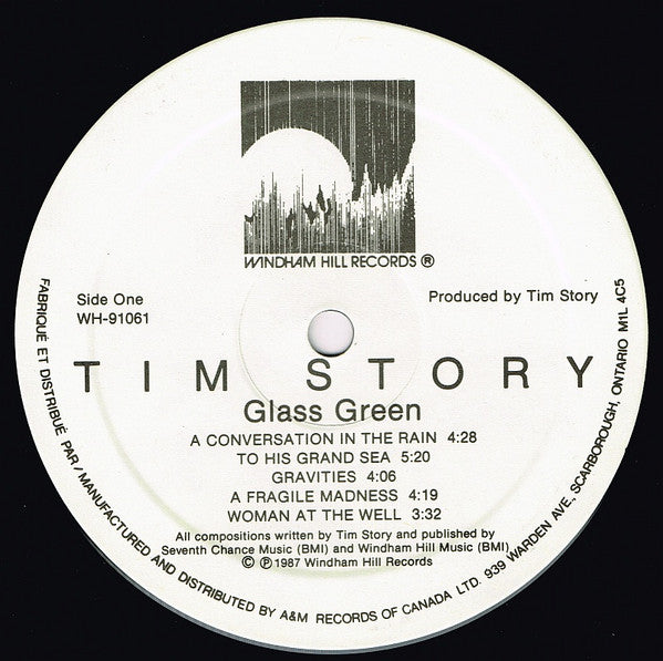 Tim Story : Glass Green (LP, Album)