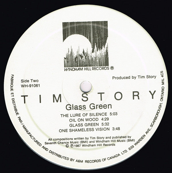 Tim Story : Glass Green (LP, Album)