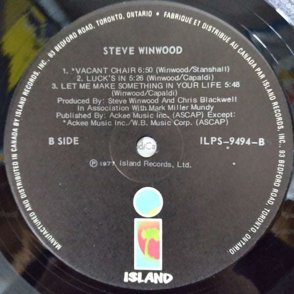 Steve Winwood : Steve Winwood (LP, Album)