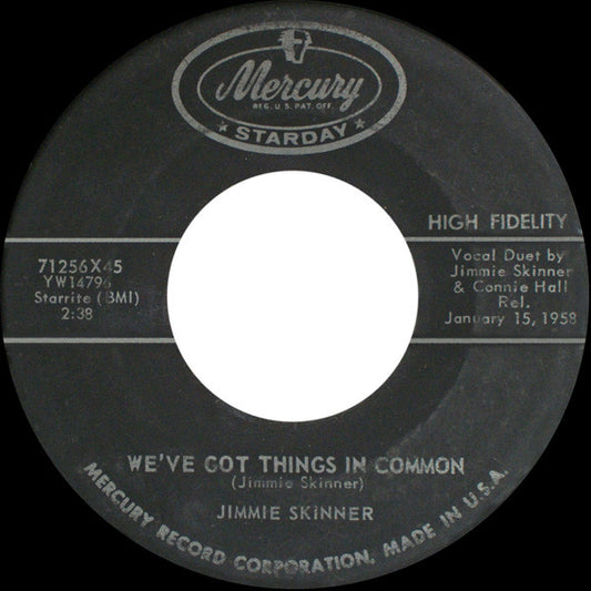 Jimmie Skinner : We've Got Things In Common / What Makes A Man Wander (7")