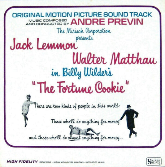 André Previn : The Fortune Cookie:  Original Motion Picture Sound Track (LP, Album, Mono)