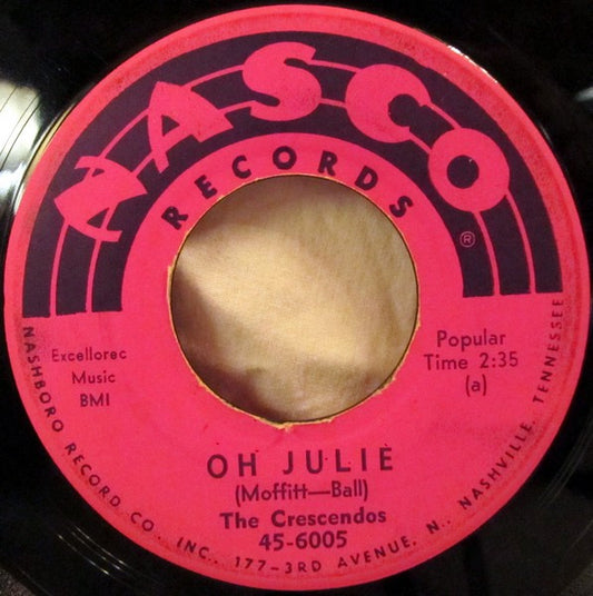 The Crescendos : Oh Julie (7", Single)