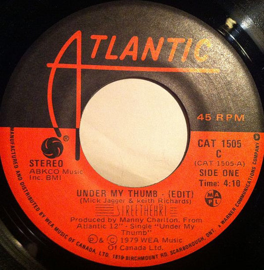 Streetheart : Under My Thumb / Star (7")