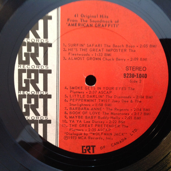 Various : 41 Original Hits From The Sound Track Of American Graffiti - Original Soundtrack (2xLP, Comp, Gat)
