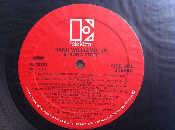 Hank Williams Jr. : Strong Stuff (LP)