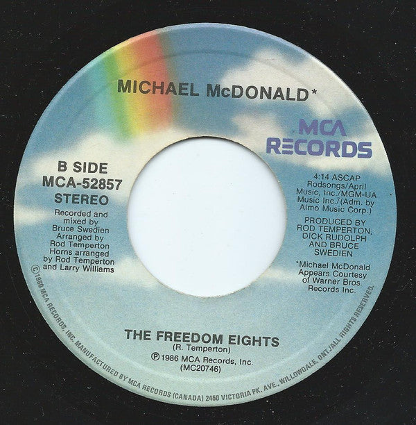 Michael McDonald : Sweet Freedom (7", Single)