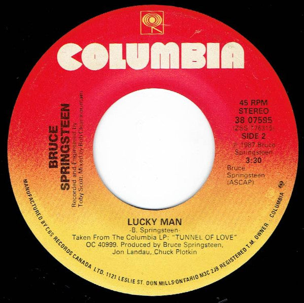 Bruce Springsteen : Brilliant Disguise (7", Single)