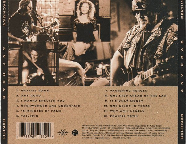 Randy Bachman : Any Road (CD, Album)