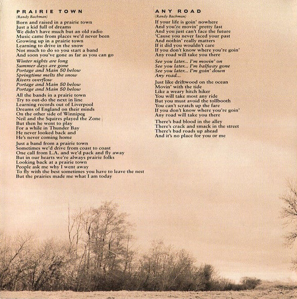 Randy Bachman : Any Road (CD, Album)