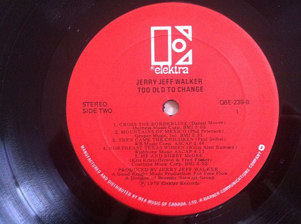 Jerry Jeff Walker : Too Old To Change (LP, Album)