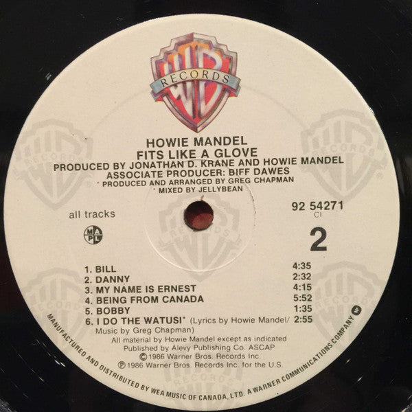 Howie Mandel : Fits Like A Glove (LP, Album)