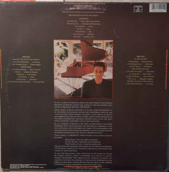 Ray Manzarek : Carmina Burana (LP, Album)
