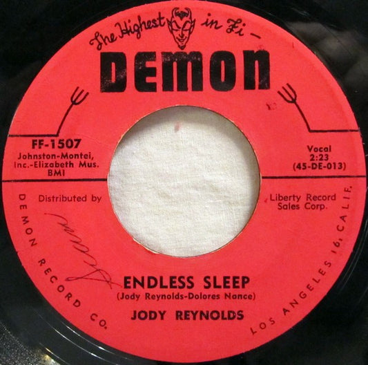 Jody Reynolds And The Storms : Endless Sleep / Tight Capris (7", Single, Styrene)