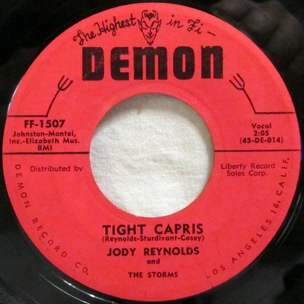 Jody Reynolds And The Storms : Endless Sleep / Tight Capris (7", Single, Styrene)