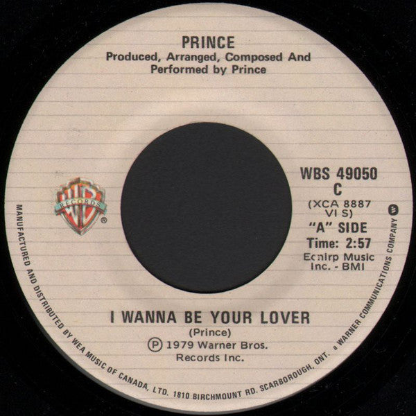 Prince : I Wanna Be Your Lover (7", Single)