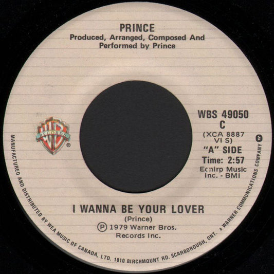 Prince : I Wanna Be Your Lover (7", Single)